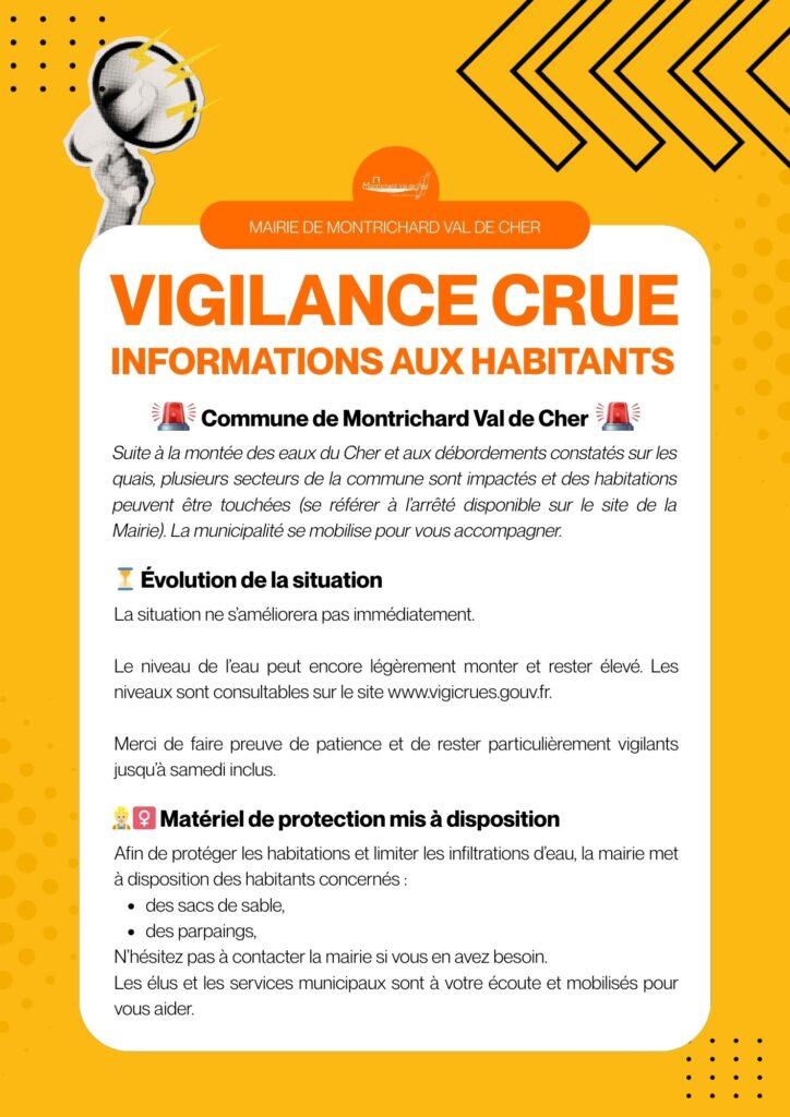 🚨 VIGILANCE CRUE : INFORMATIONS HABITANTS 🚨