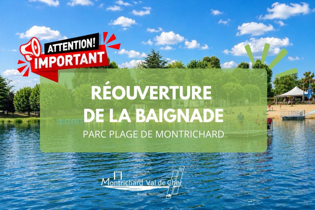 RÉOUVERTURE DE LA BAIGNADE