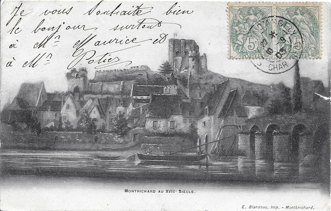 Ancienne carte postale de Montrichard