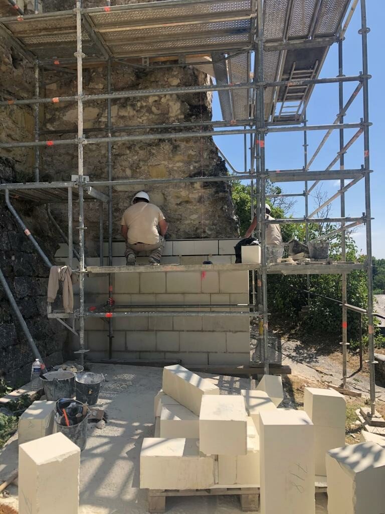 Restauration du donjon de Montrichard