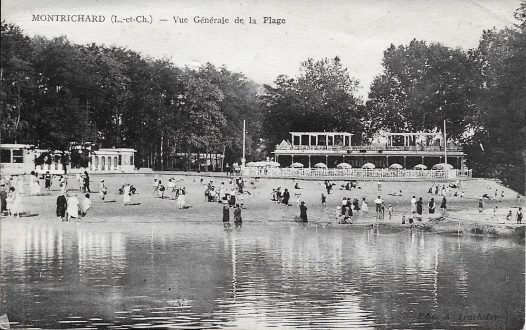 Plage de Montrichard durant les années 1930