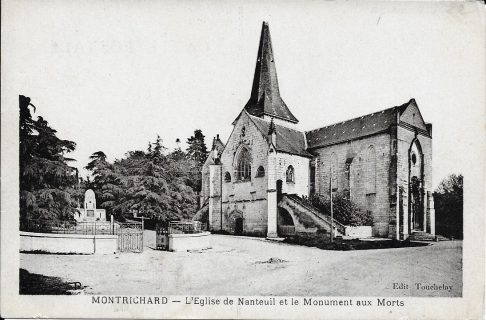 Photographie de l'église de Nanteuil de 1922