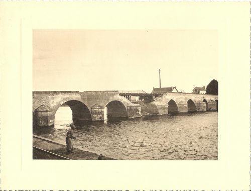 Ancienne photographie du pont de Montrichard