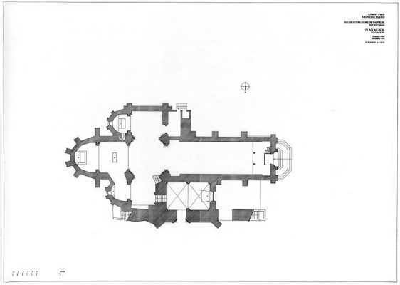 Plan de l'église de Nanteuil