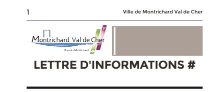 Lettre d'informations de Montrichard