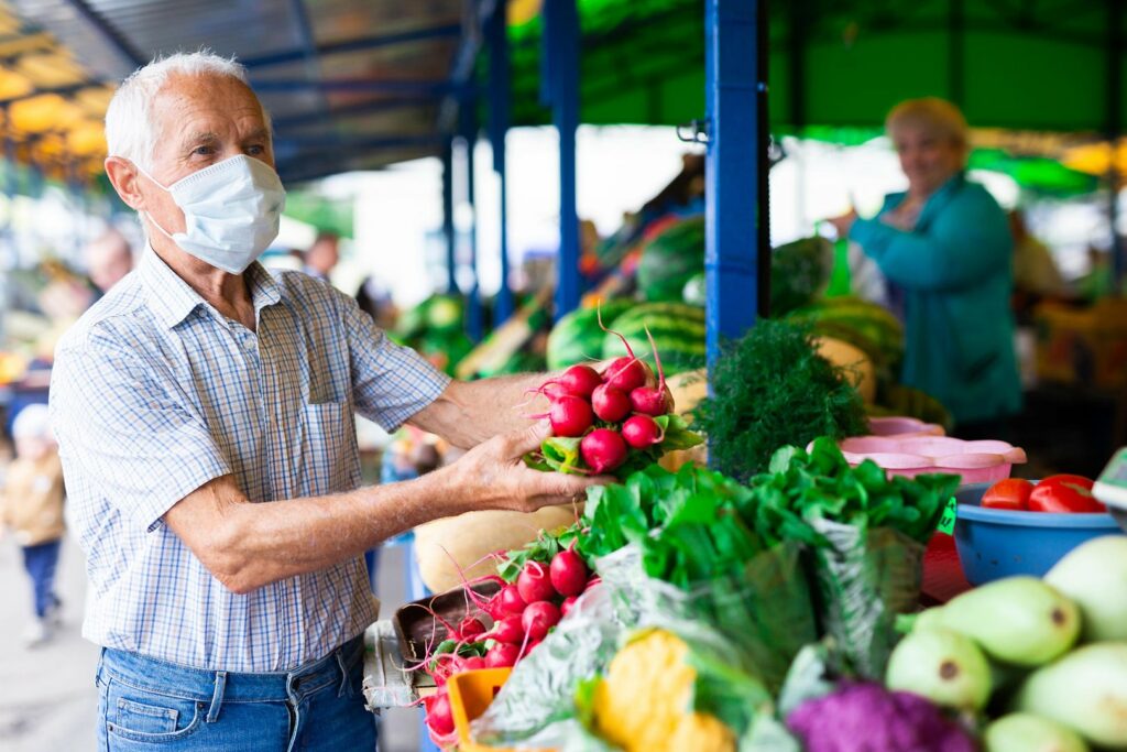 Le marché en période de covid